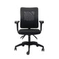 Medium Mesh Back Operator Chair
 3 Lever Fully Ergonomic Mechanism - 120 Kg Weight Rating
 Black Mesh Back Rest - Black Upholstered Seat Pan Gas Lift - Seat Pan & Back Rest Tilt - Black 5 
star Spider Base On Castors - Includes Adjustable Arms