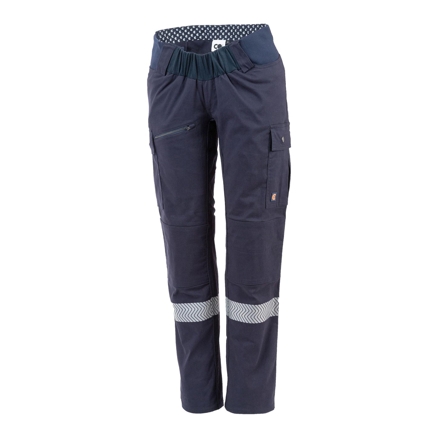 COgear Suzie - Hi Vis Under Tummy Maternity Cargo Pants Navy Size 10