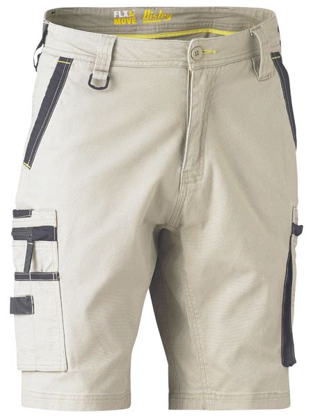 Flx & Move™ Stretch Utility Zip Cargo Short STONE 112R