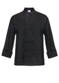 CHEFSCRAFT CLASSIC CHEF JACKET -LS BLACK SIZE XXL